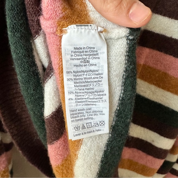 Madewell wool blend striped soft sweater - Picture 6 of 6